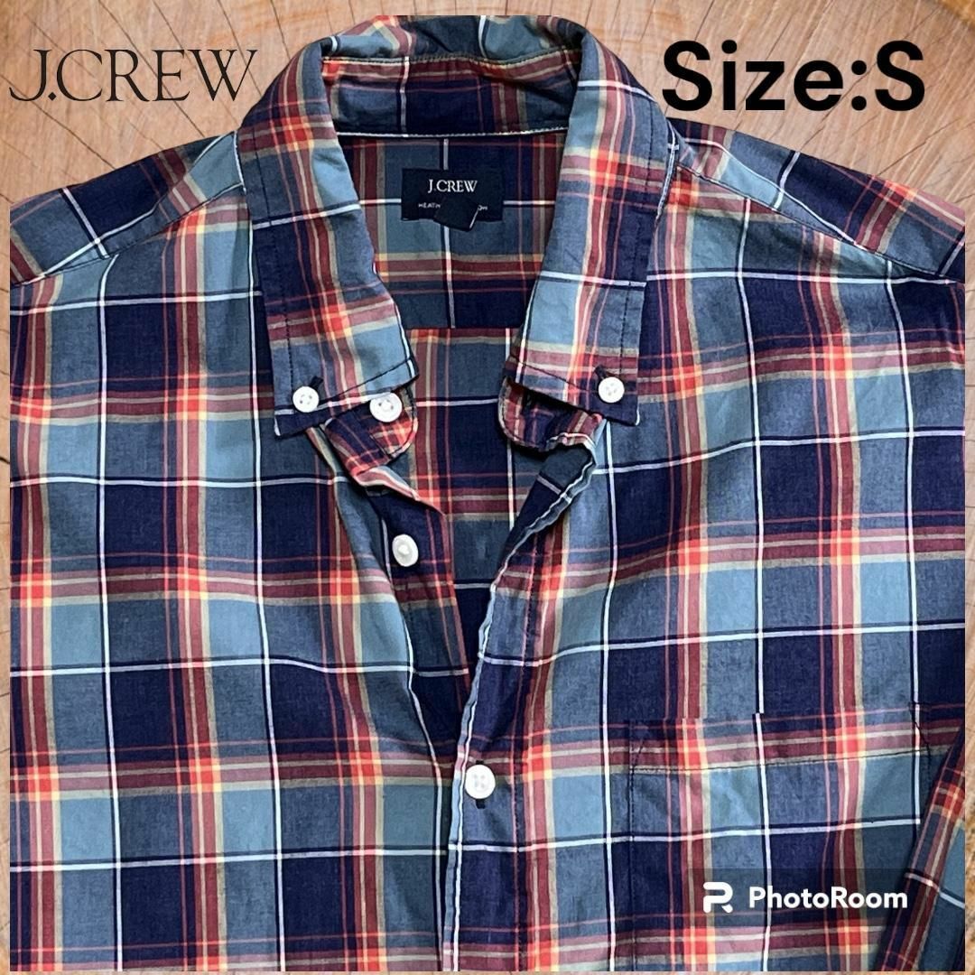 J.Crew(ジェイクルー)のJ.CREW アメリカ古着 80' チェックBDシャツ  #55110 レディースのトップス(カットソー(長袖/七分))の商品写真