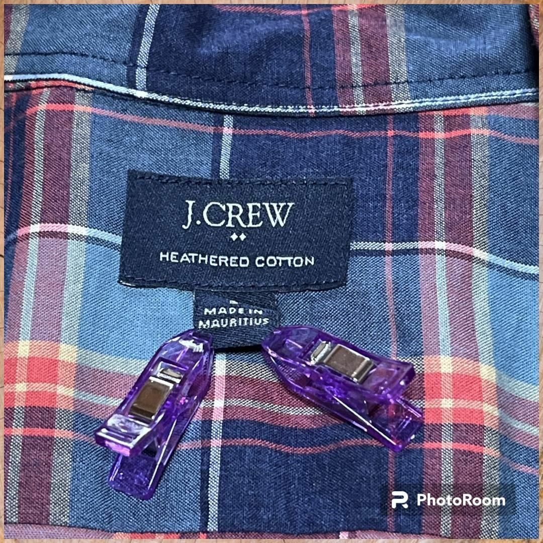 J.Crew(ジェイクルー)のJ.CREW アメリカ古着 80' チェックBDシャツ  #55110 レディースのトップス(カットソー(長袖/七分))の商品写真
