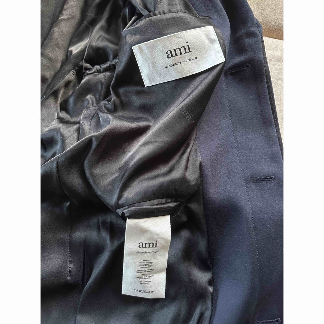 ami - 濃紺50新品 AMI Paris アミ オーバーサイズ コットン ami - 濃紺50新品 AMI Paris アミ オーバーサイズ コットン
