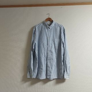 エイチアンドエム(H&M)のストライプシャツ XLサイズ オーバーサイズ シンプル 春服(シャツ)