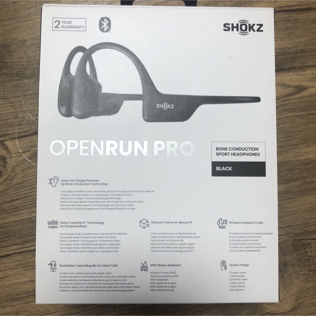 SHOKZ 骨伝導イヤホン OPENRUN PRO BLACK51NFC対応