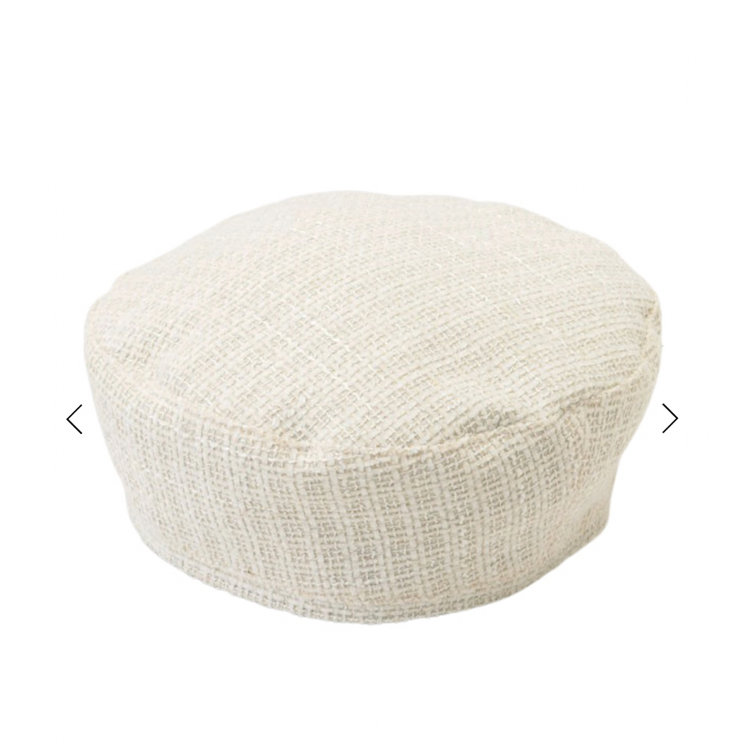 eimy istoire(エイミーイストワール)のエイミーイストワール　ツイードベレー　ホワイト レディースの帽子(ハンチング/ベレー帽)の商品写真