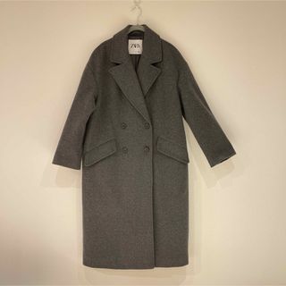 ザラ(ZARA)のZARA チェスターコート　グレー(チェスターコート)