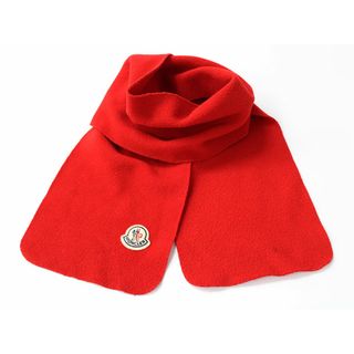 モンクレール(MONCLER)の【冬物 新入荷!】▲モンクレール/Moncler▲フリースマフラー/襟巻き 赤【中古】子供 キッズ kids 男の子 女の子 秋冬 bagetc 722132(マフラー/ストール)