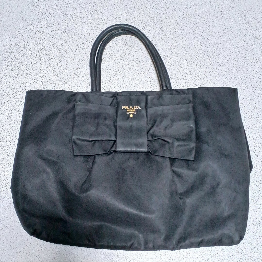 PRADA プラダ トートバッグ リボン テスートナイロン ポコノ PRADA プラダ トートバッグ リボン テスートナイロン ポコノ