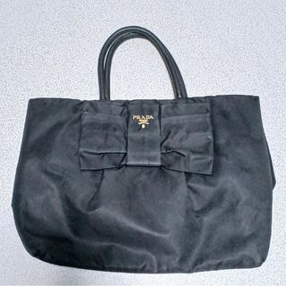 プラダ(PRADA)のPRADA プラダ　トートバッグ　リボン　テスートナイロン　ポコノ(トートバッグ)