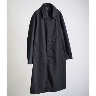 ミリタリー(MILITARY)のフランス軍 BALMACAAN COAT OVER DYE BLACK コート(ロングコート)