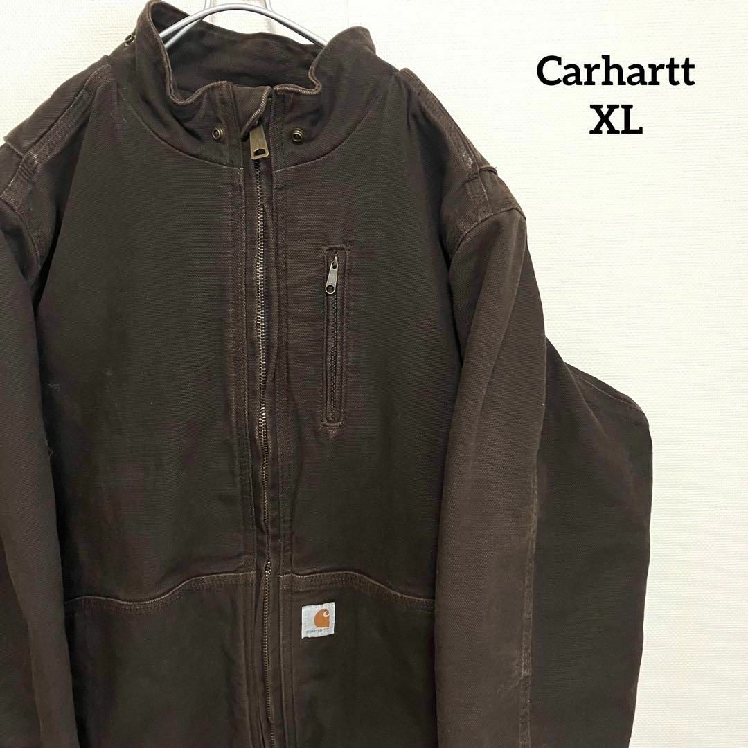 carhartt(カーハート)の古着 XL カーハート ダックジャケット carhartt  モカ ブラウン メンズのジャケット/アウター(ブルゾン)の商品写真