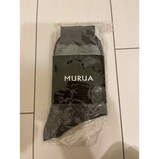 ムルーア(MURUA)の新品　未開封　MURUA 靴下　ソックス　グレー　サイズフリー　日本製(ソックス)