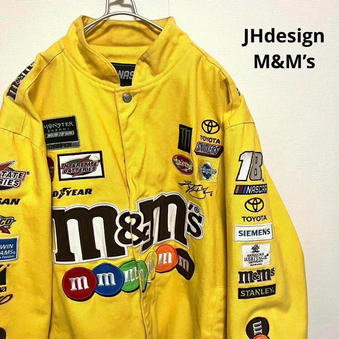 希少 M 総刺繍 m&m’s レーシングジャケット JH design 黄色インポート