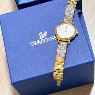 スワロフスキー 腕時計(レディース)（ブルー・ネイビー/青色系）の通販