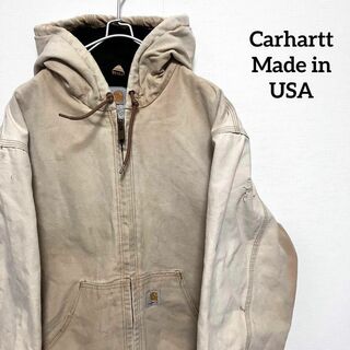 カーハート(carhartt)のCarhartt　アクティブジャケット【メンズM】ベージュ　USA製(ブルゾン)