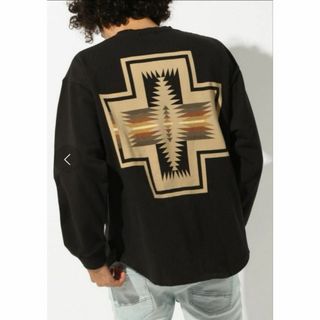 ペンドルトン(PENDLETON)の美品＊ニコアンド別注 ペンドルトン ネイティブ柄 スエット ブラック M(スウェット)