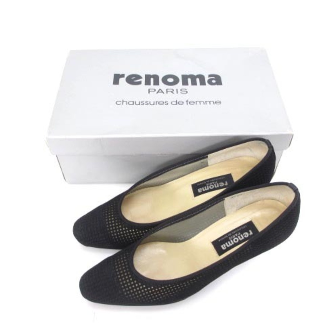 RENOMA(レノマ)のレノマ パンプス メッシュ スエード ブラック 黒 35 22.5位 靴 レディースの靴/シューズ(ハイヒール/パンプス)の商品写真