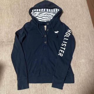 ホリスター(Hollister)のHOLLISTER ホリスター　パーカー ネイビー　フーディ　スウェット(パーカー)