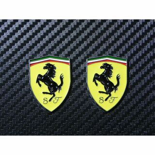 Ferrari フェラーリ F1 エンブレム 【小サイズ２個】 ステッカー (車外アクセサリ)