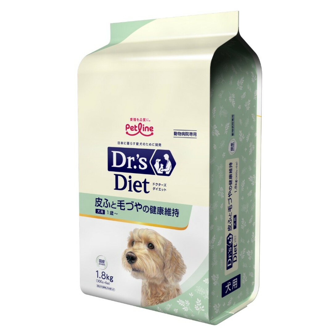 PETLINE(ペットライン)の皮膚と毛づやの健康維持 犬用 1.8kg その他のペット用品(ペットフード)の商品写真