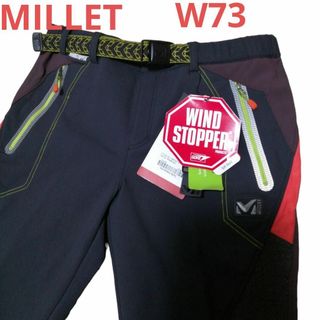 ミレー(MILLET)の☆未使用　MILLET　ミレー　ウィンドウストッパー　W73　黒　ブラック(登山用品)