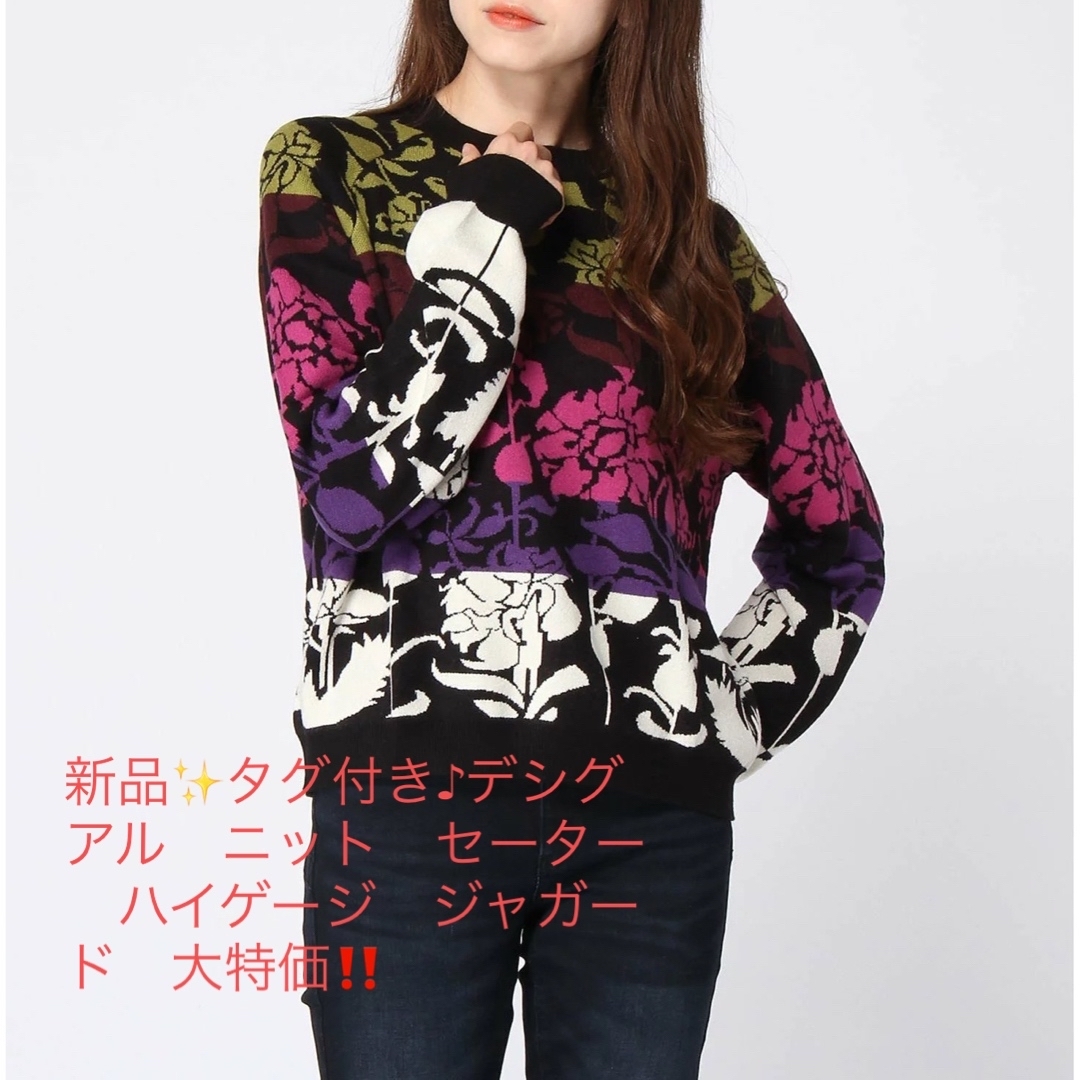 DESIGUAL - 新品✨タグ付き♪デシグアル ニット セーター ハイゲージ ...