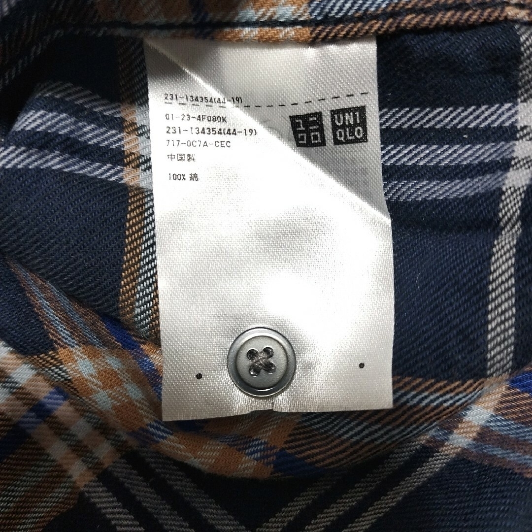 UNIQLO(ユニクロ)の【古着】ユニクロ フランネルチェックシャツ Mサイズ レディースのトップス(シャツ/ブラウス(長袖/七分))の商品写真