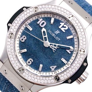 HUBLOT - 　ウブロ HUBLOT ビッグバン　ジーンズ　ダイヤモンド　日本限定モデル 361.SX2710.NR.1104 ステンレススチール レディース 腕時計