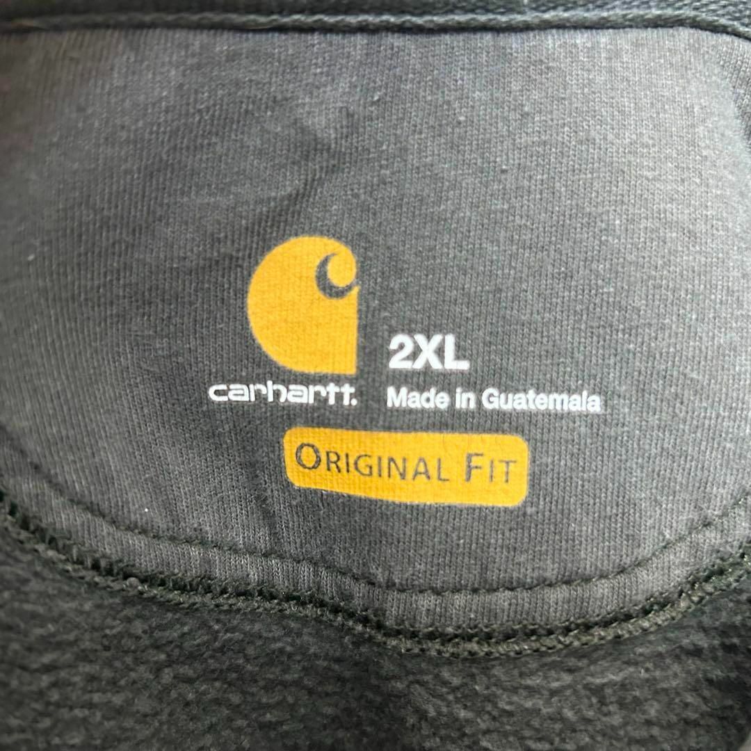 carhartt(カーハート)のカーハート ロゴタグ 肉厚 スウェットパーカー モスグリーン XXL メンズのトップス(パーカー)の商品写真