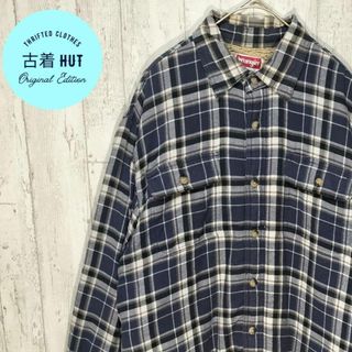 ラングラー(Wrangler)のラングラー　ボアジャケット　ブロックチェック　ビンテージ古着(カバーオール)