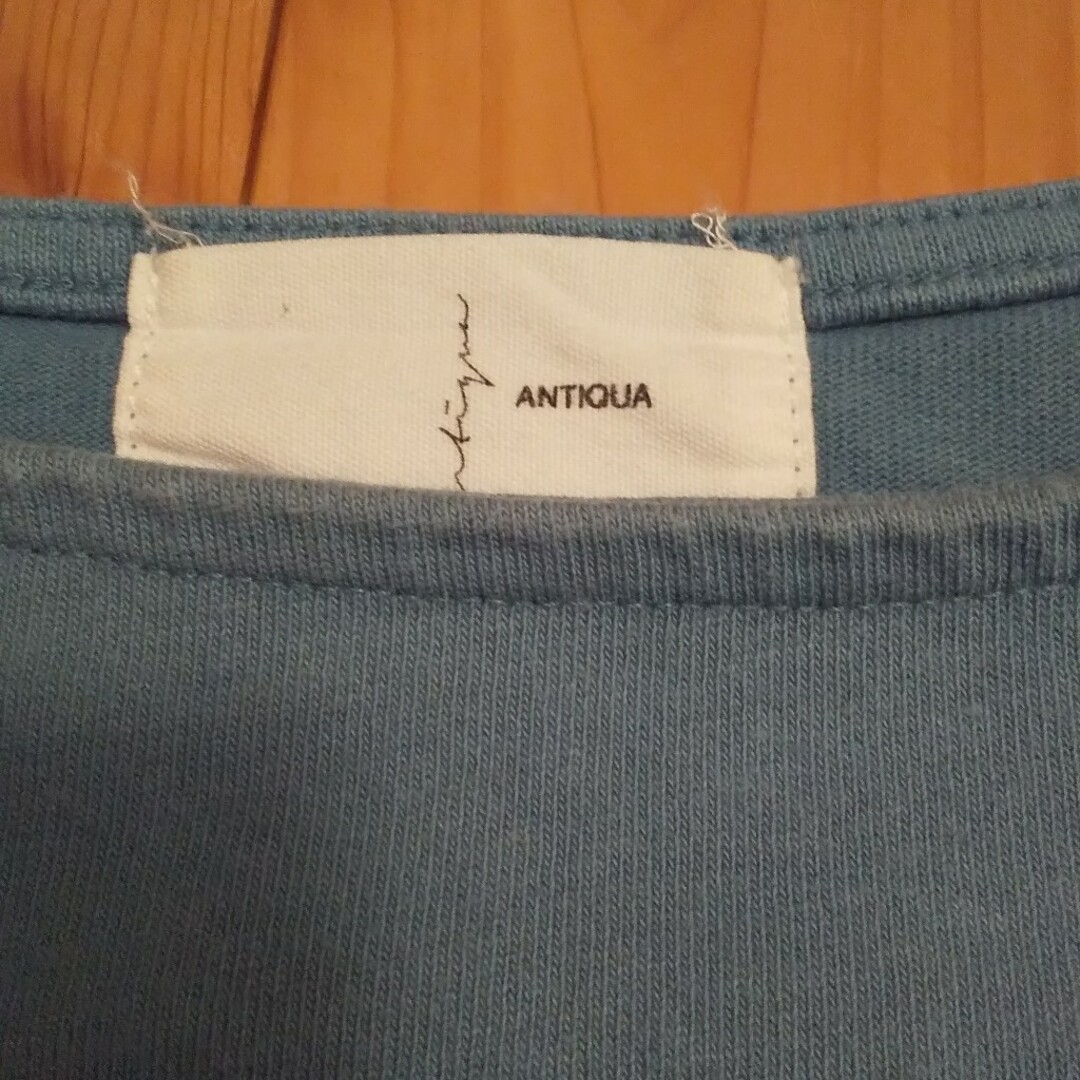 antiqua(アンティカ)のアンティカ オーガニックコットン バスクTシャツ レディースのトップス(Tシャツ(長袖/七分))の商品写真