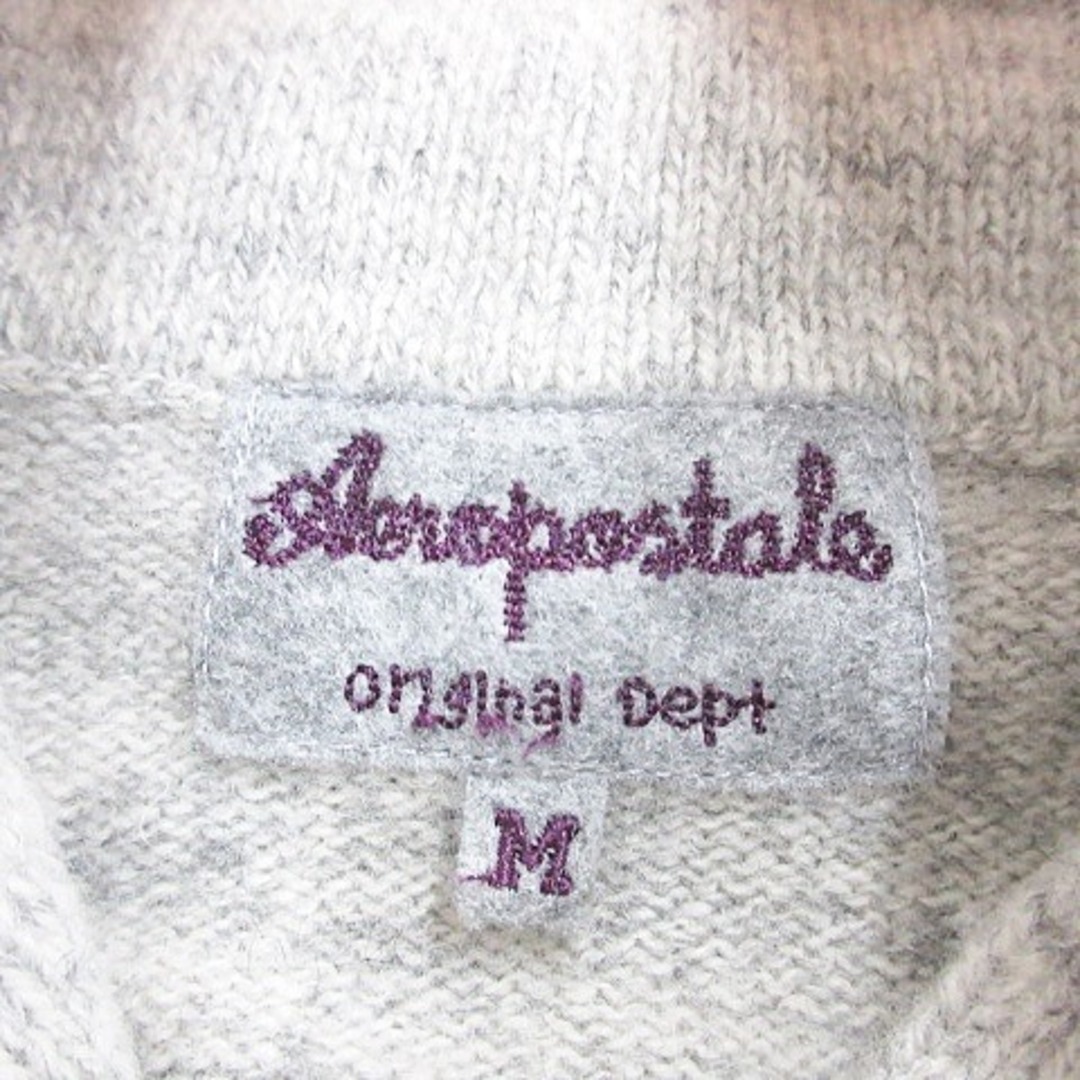 AEROPOSTALE(エアロポステール)のエアロポステール AEROPOSTALE セーター ニット ウール グレー M メンズのトップス(ニット/セーター)の商品写真