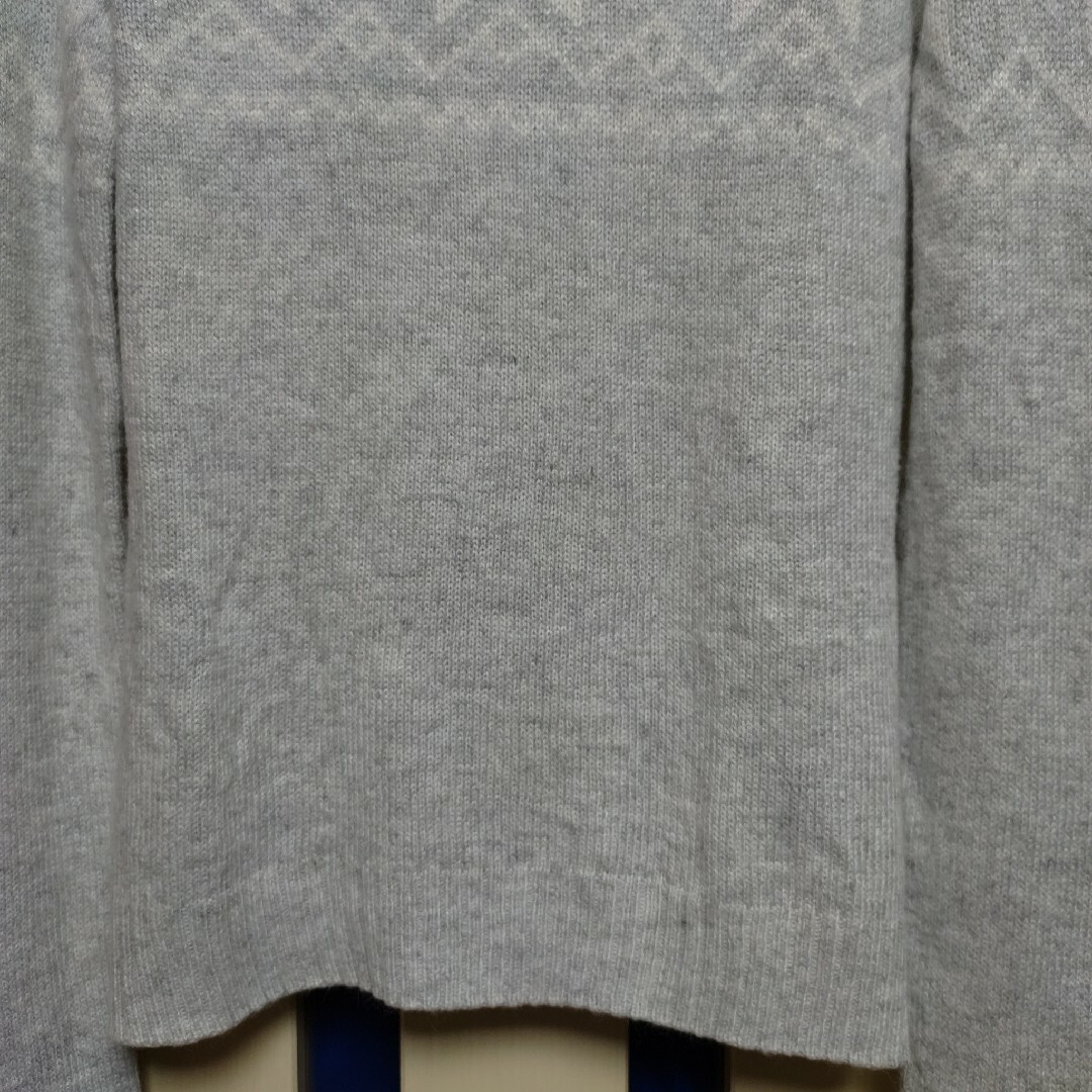 H&M(エイチアンドエム)の北欧柄 ライトグレー ニット レディースのトップス(ニット/セーター)の商品写真