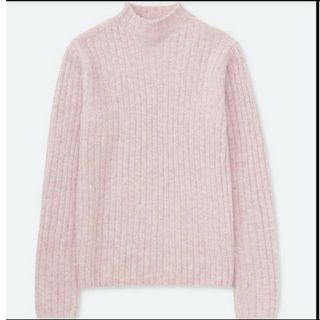 ユニクロ(UNIQLO)のワイドリブモックネックセーター(ニット/セーター)