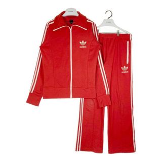 アディダス(adidas)の★ADIDAS アディダス トラックジャケット パンツ セットアップ レッド sizeL/M(その他)