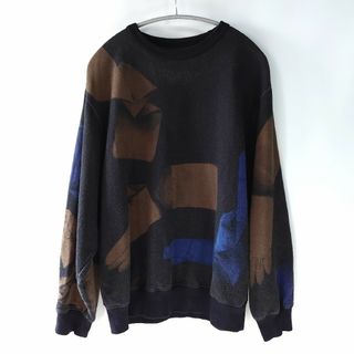 ドリスヴァンノッテン(DRIES VAN NOTEN)の21AW DRIES VAN NOTEN スウェット ブラック トロンプルイユ(スウェット)