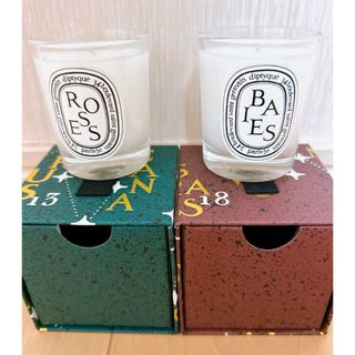 ディプティック(diptyque)のdiptyque ディプティック　 35gキャンドル×2個　巾着付き(キャンドル)