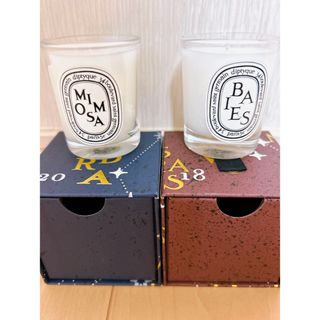 ディプティック(diptyque)のdiptyque ディプティック　 35gキャンドル×2個　巾着付き(キャンドル)