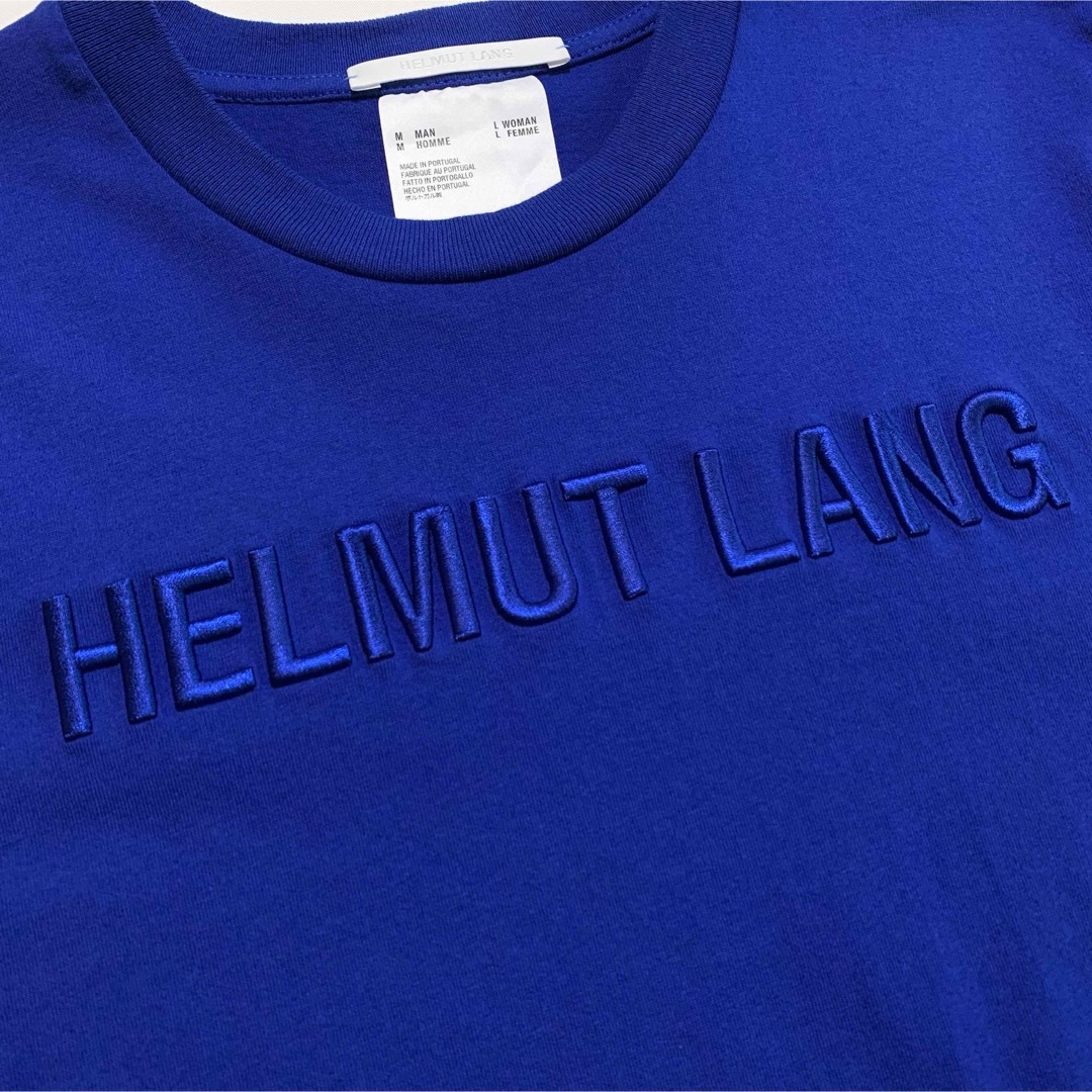 HELMUT LANG(ヘルムートラング)の☆ヘルムートラング 刺繍ロゴ クルーネック Tシャツ カットソー ポルトガル製 メンズのトップス(Tシャツ/カットソー(半袖/袖なし))の商品写真