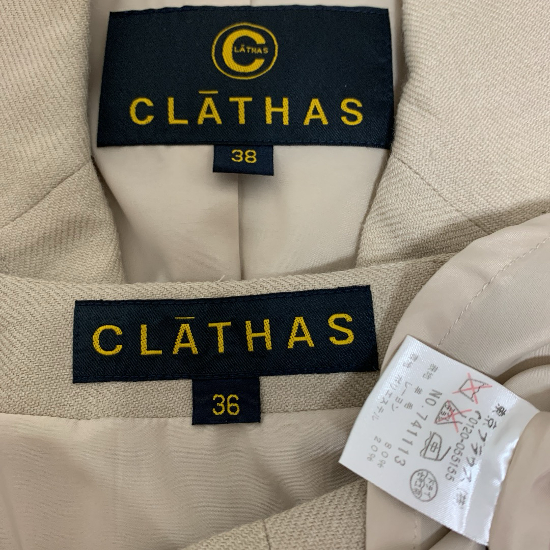 CLATHAS(クレイサス)のCLATHAS ウールスーツBE レディースのフォーマル/ドレス(スーツ)の商品写真