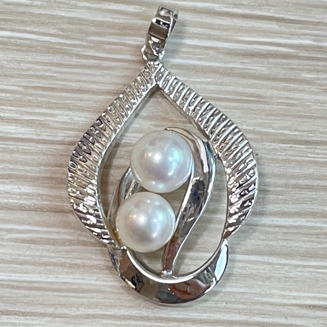 在庫限り即納 【美品 silver SILVER】MIKIMOTO 真珠 ペンダント 