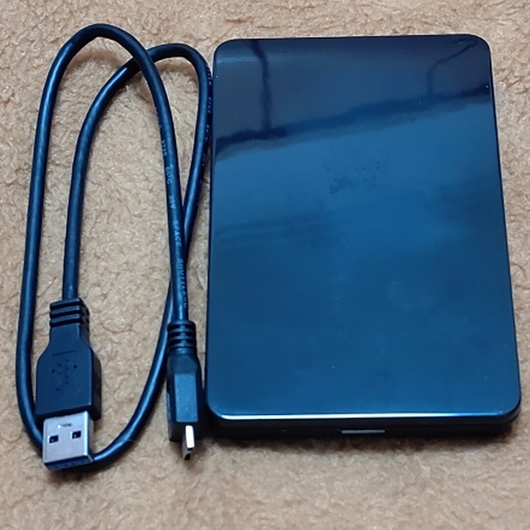 USB3.0 SSD/HDDケース　2.5インチ SATA 玄人志向 スマホ/家電/カメラのPC/タブレット(PC周辺機器)の商品写真