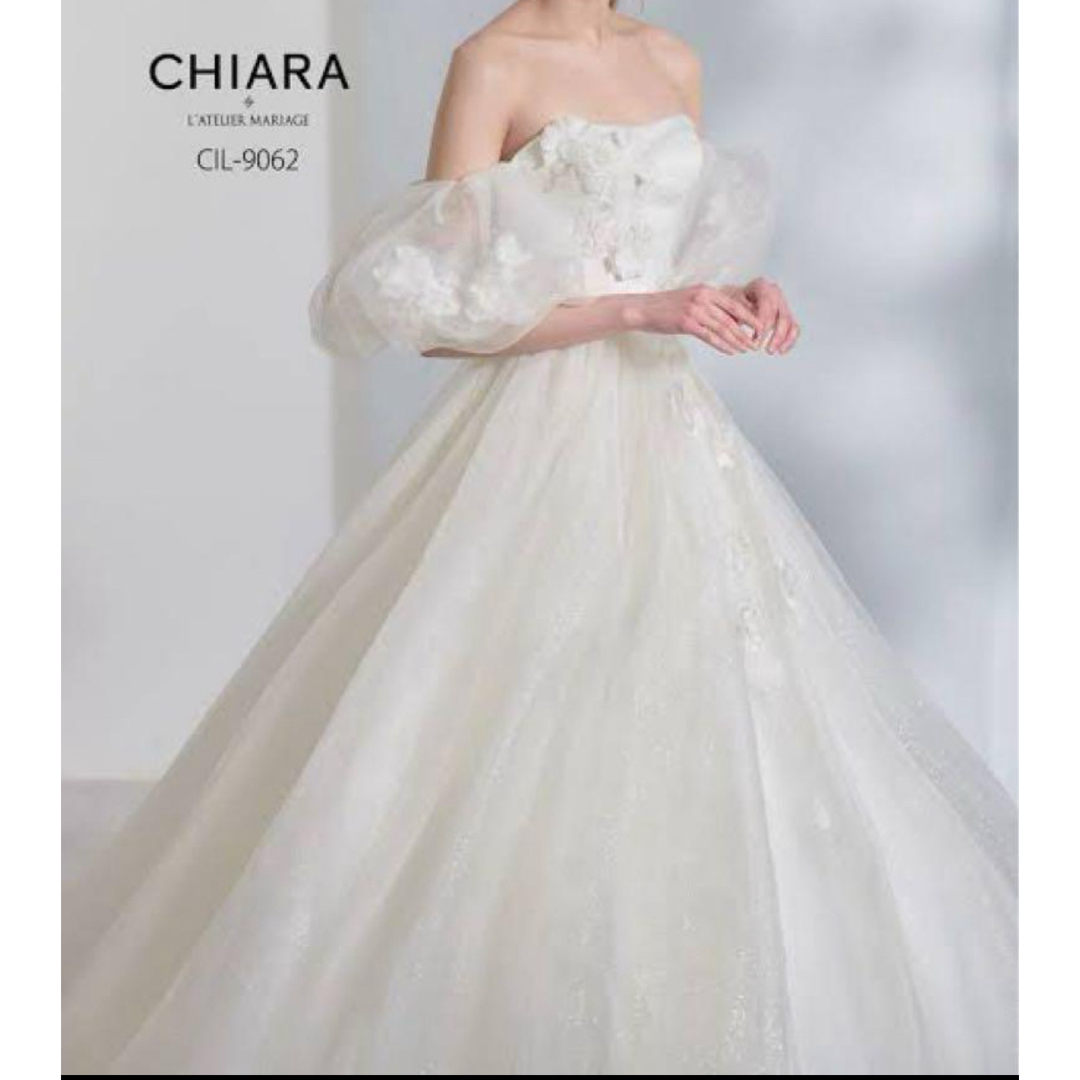 CHIARA CIL-9062 ウェディングドレス パフスリーブ 2wayフォーマル