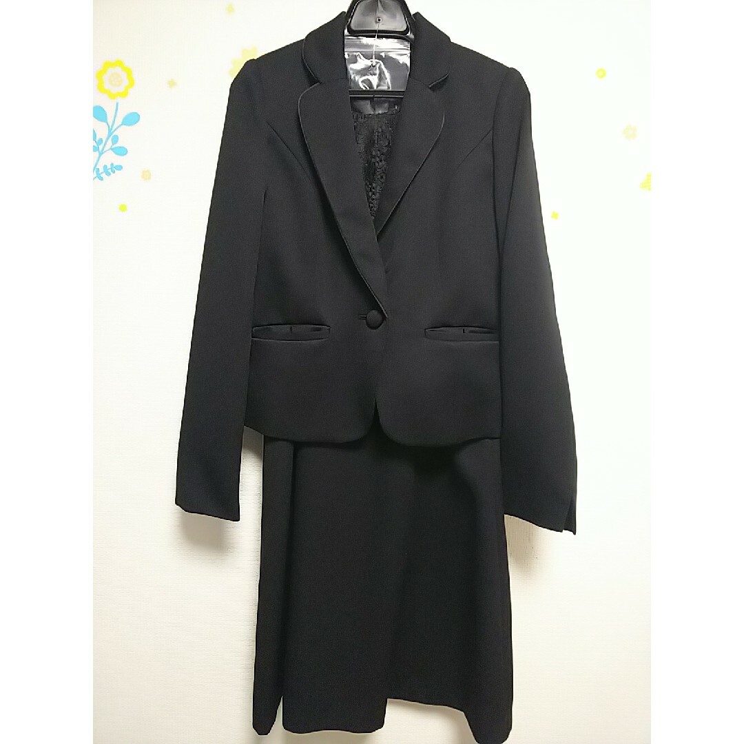 RyuRyu(リュリュ)のRyuRyu リュリュ テーラードジャケット ワンピース リボン 三点セット レディースのフォーマル/ドレス(スーツ)の商品写真