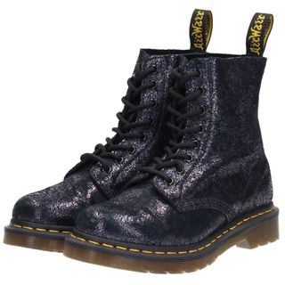 ドクターマーチン(Dr.Martens)の古着 ドクターマーチン Dr.Martens 総柄 8ホールブーツ UK 4 レディース22.5cm /saa009439(ブーツ)