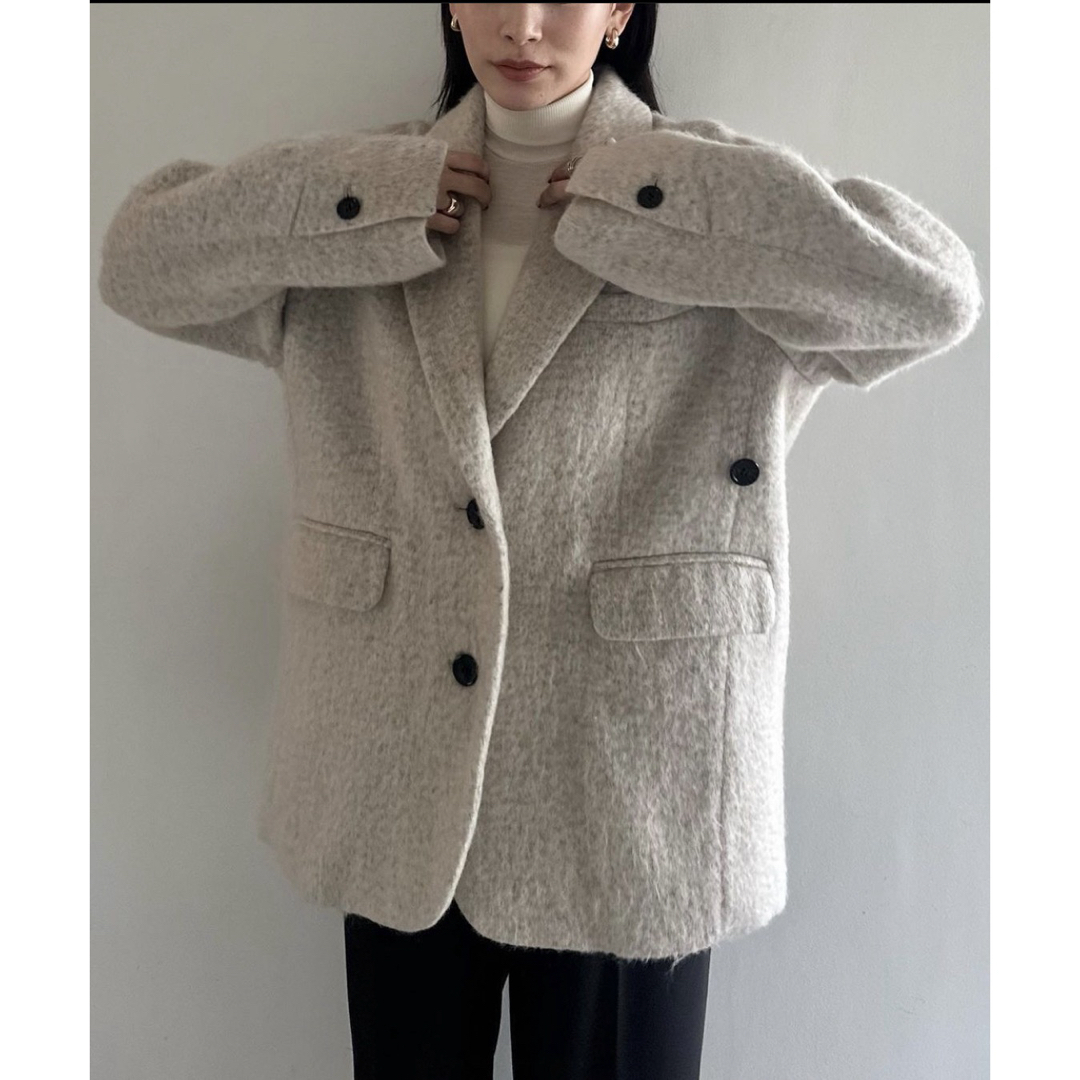 CLANE - CLANE MIX SHAGGY OVER TAILORED JACKETの通販 by お CLANE - CLANE MIX SHAGGY OVER TAILORED JACKETの通販 by お
