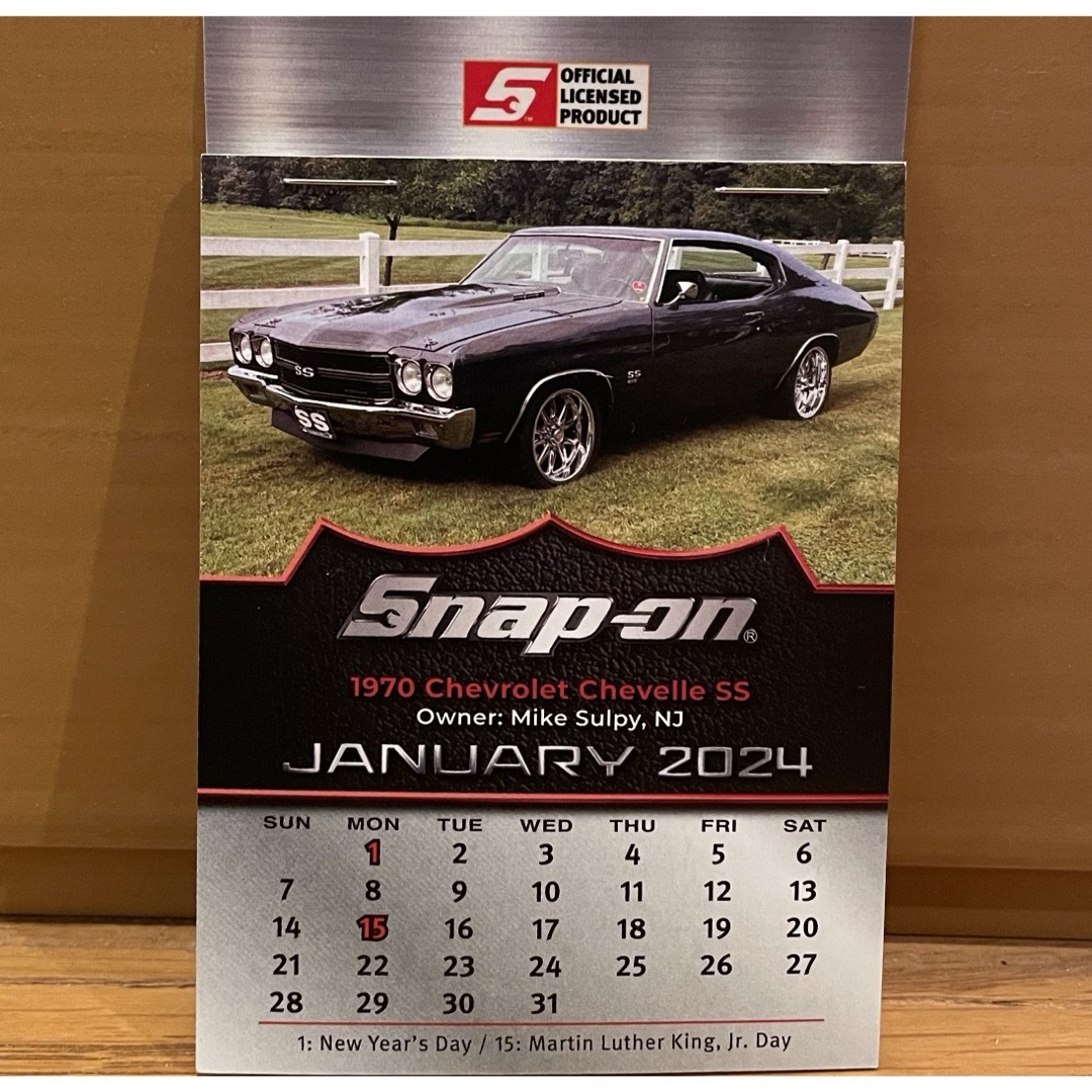 Snap-on/スナップオン 2024カレンダー インテリア/住まい/日用品の文房具(カレンダー/スケジュール)の商品写真