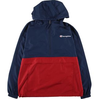 チャンピオン(Champion)の古着 チャンピオン Champion アノラックパーカー メンズL /eaa406826(ナイロンジャケット)