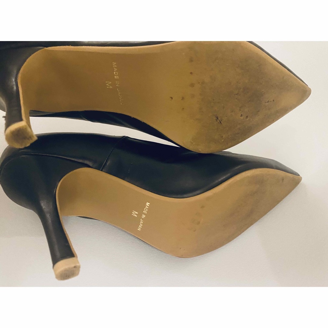 Ungrid(アングリッド)のUngrid   フェイクレザーパンプス　M   新品 ブラック ハイヒール 黒 レディースの靴/シューズ(ハイヒール/パンプス)の商品写真