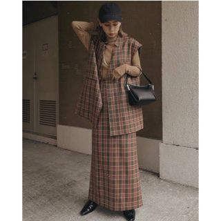 アメリヴィンテージ(Ameri VINTAGE)の【新品】AMERI OTONA WRAP VEST SET UP DRESS(セット/コーデ)