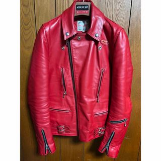 Lewis Leathers - ルイスレザー 廃盤 カウハイド レッド赤 Lewis Leathers - ルイスレザー 廃盤 カウハイド レッド赤