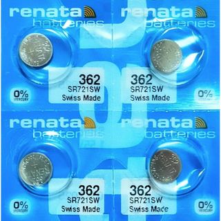 renata酸化銀362ボタン電池４個セット(その他)