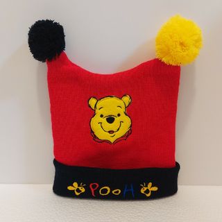 ディズニー(Disney)のディズニー　レトロ　プーさん　pooh ニット　帽子(帽子)